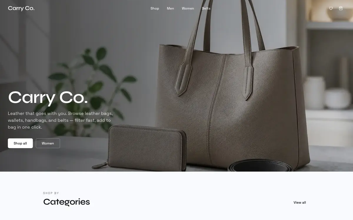 Screenshot of Carry Co.