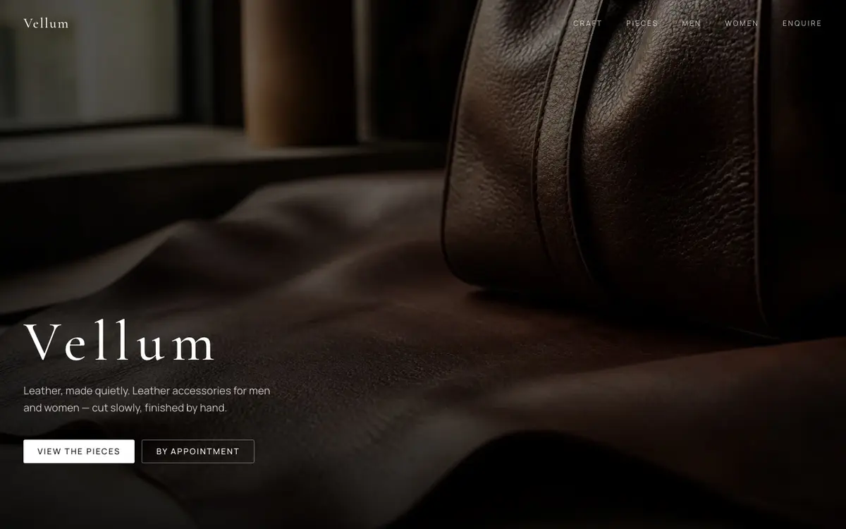 Screenshot of Vellum