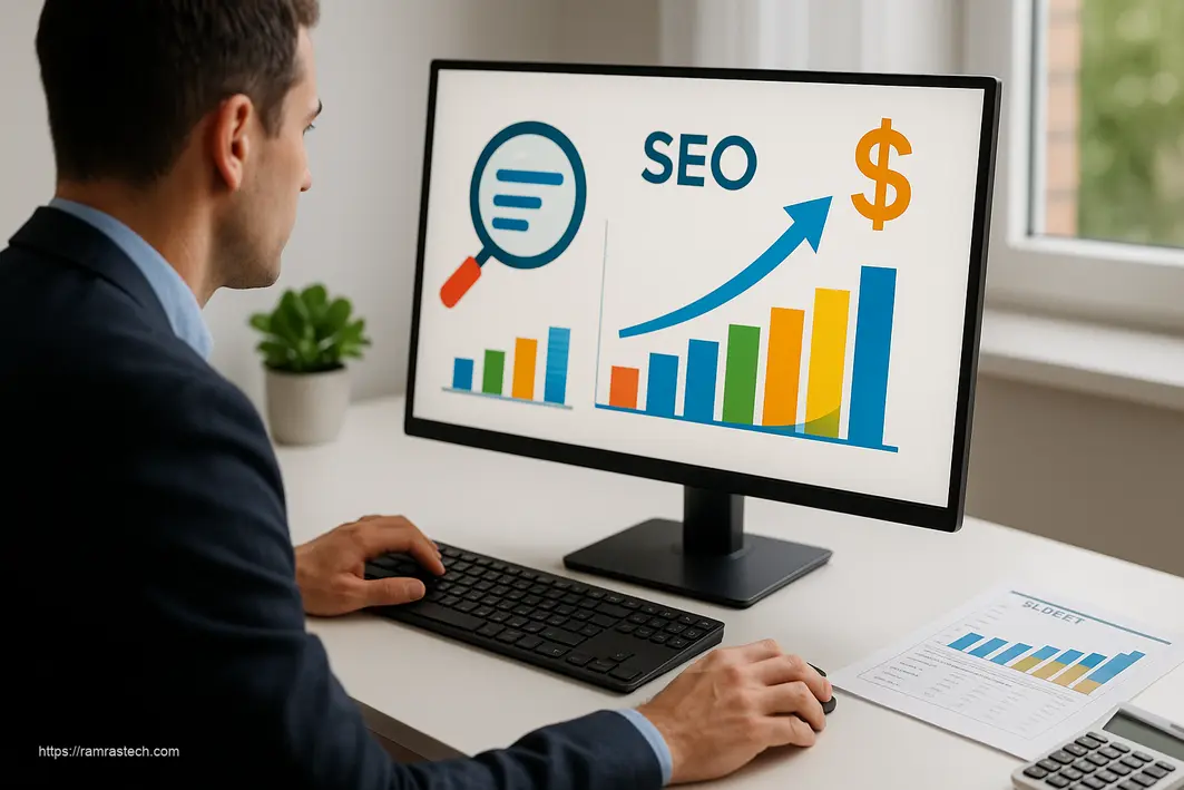 Visual representation of affordable SEO techniques showing budget optimization for digital marketing success